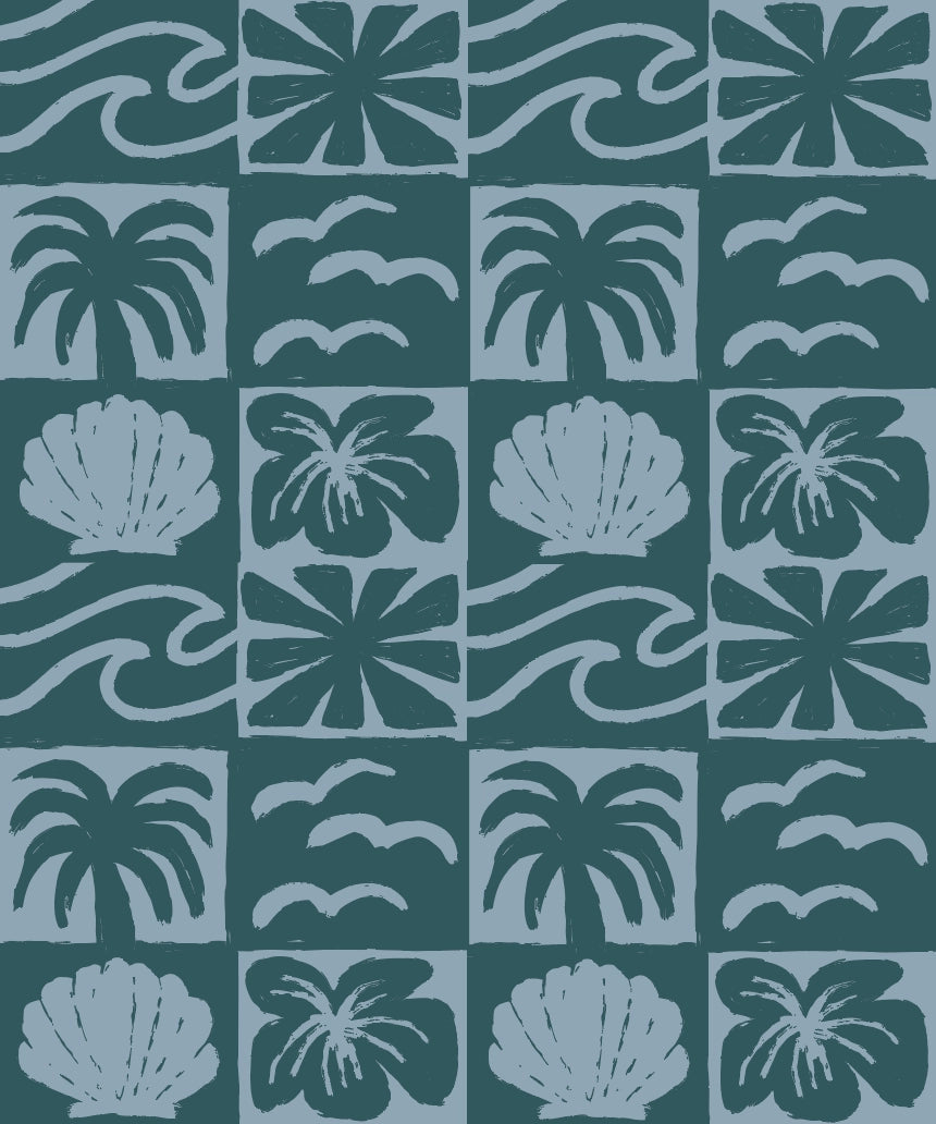 Laguna Plush Throw - Marine