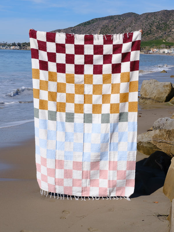Happy Days - Multicolor Checker Heavyweight Blanket