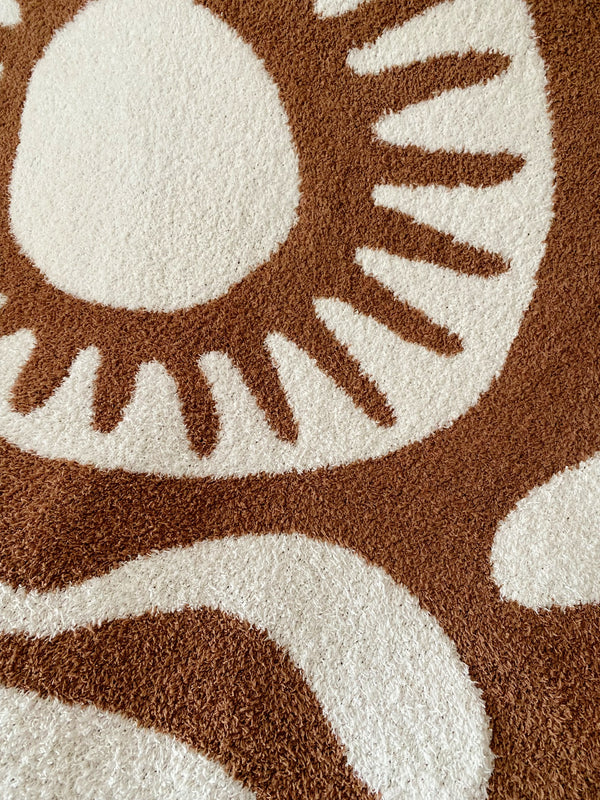 Paradise Plush Throw - Raw Umber