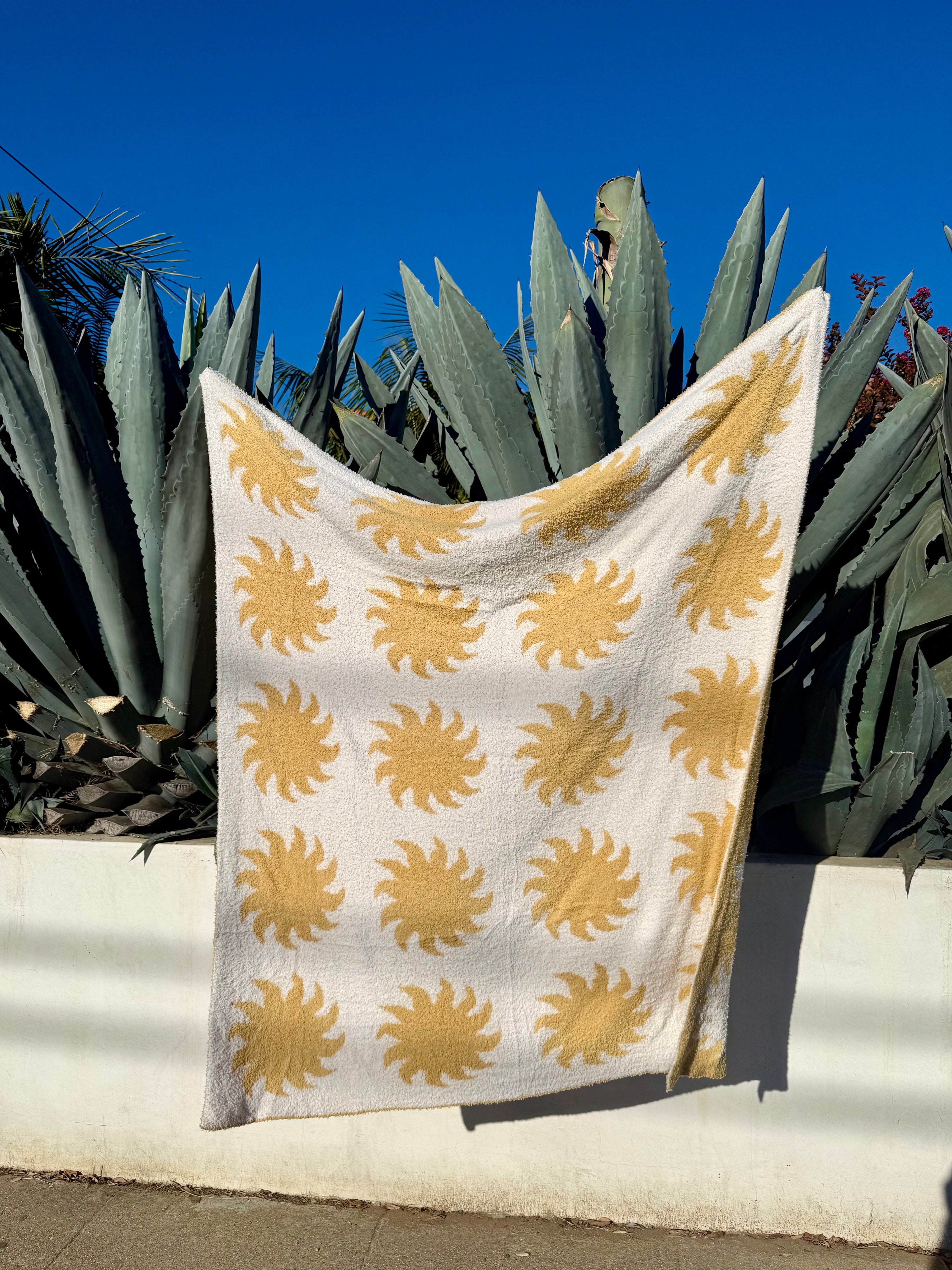 Sun Plush Throw - Marigold
