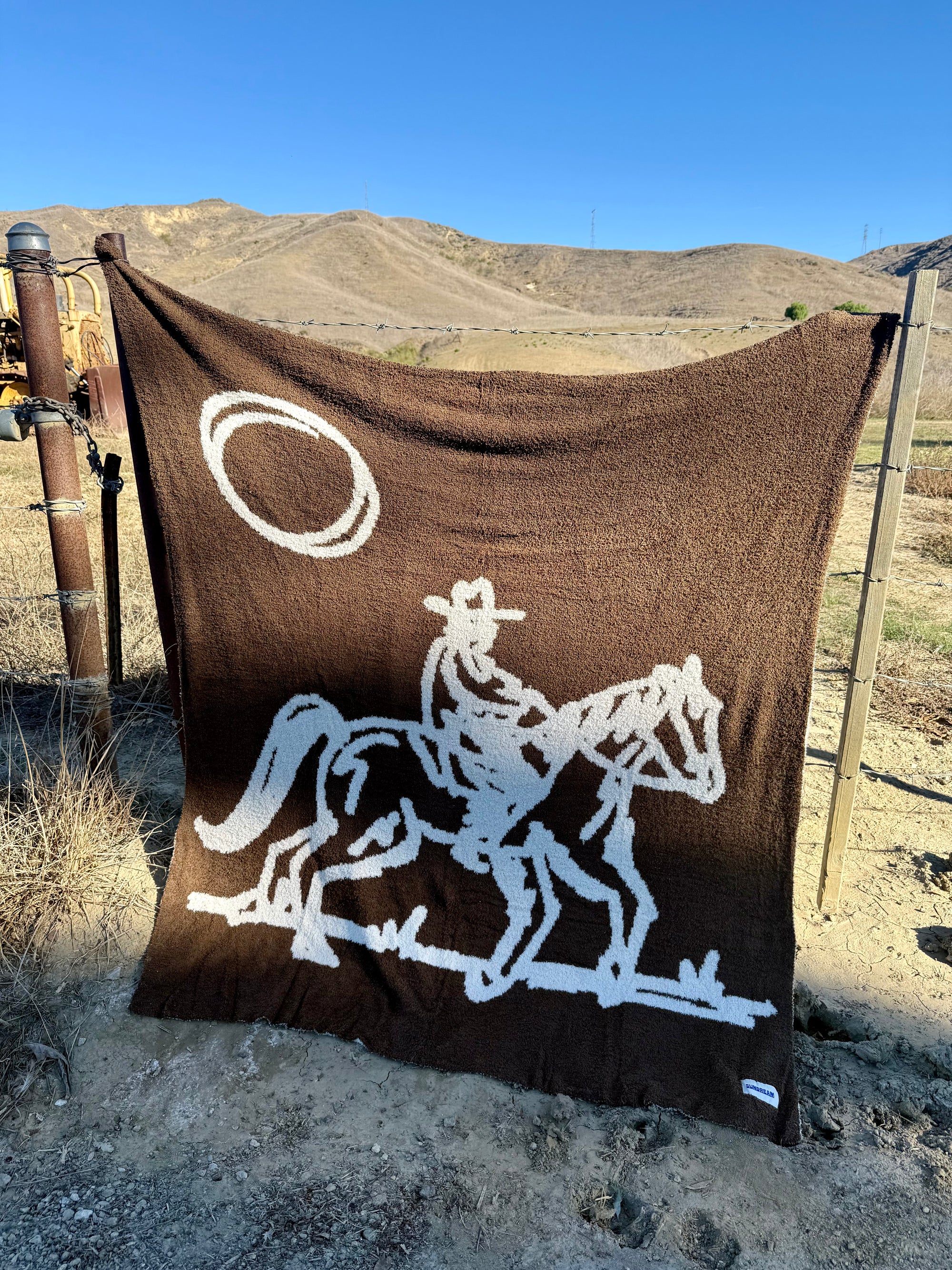 Drifter Plush Throw - Leather Brown