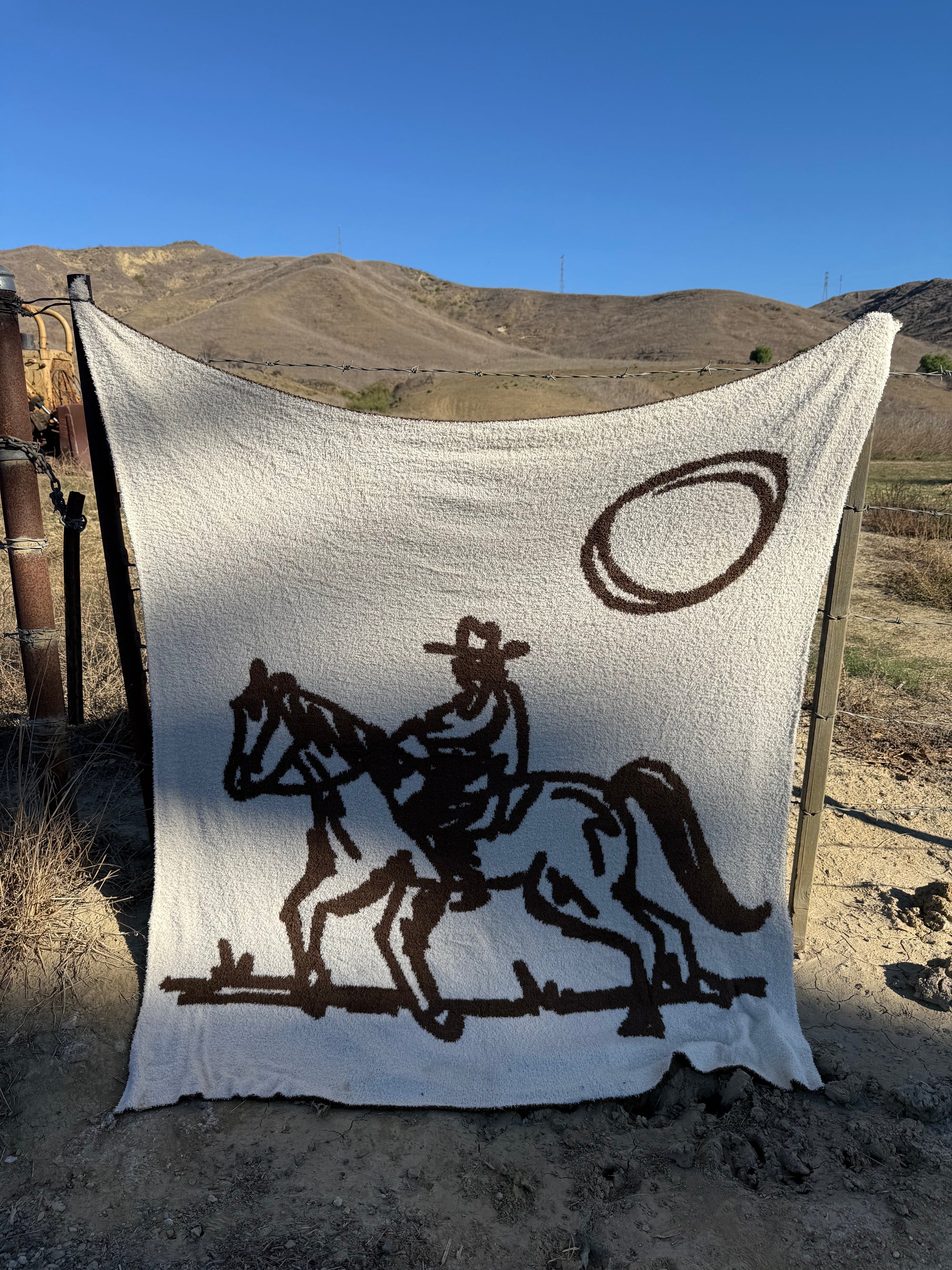 Drifter Plush Throw - Leather Brown