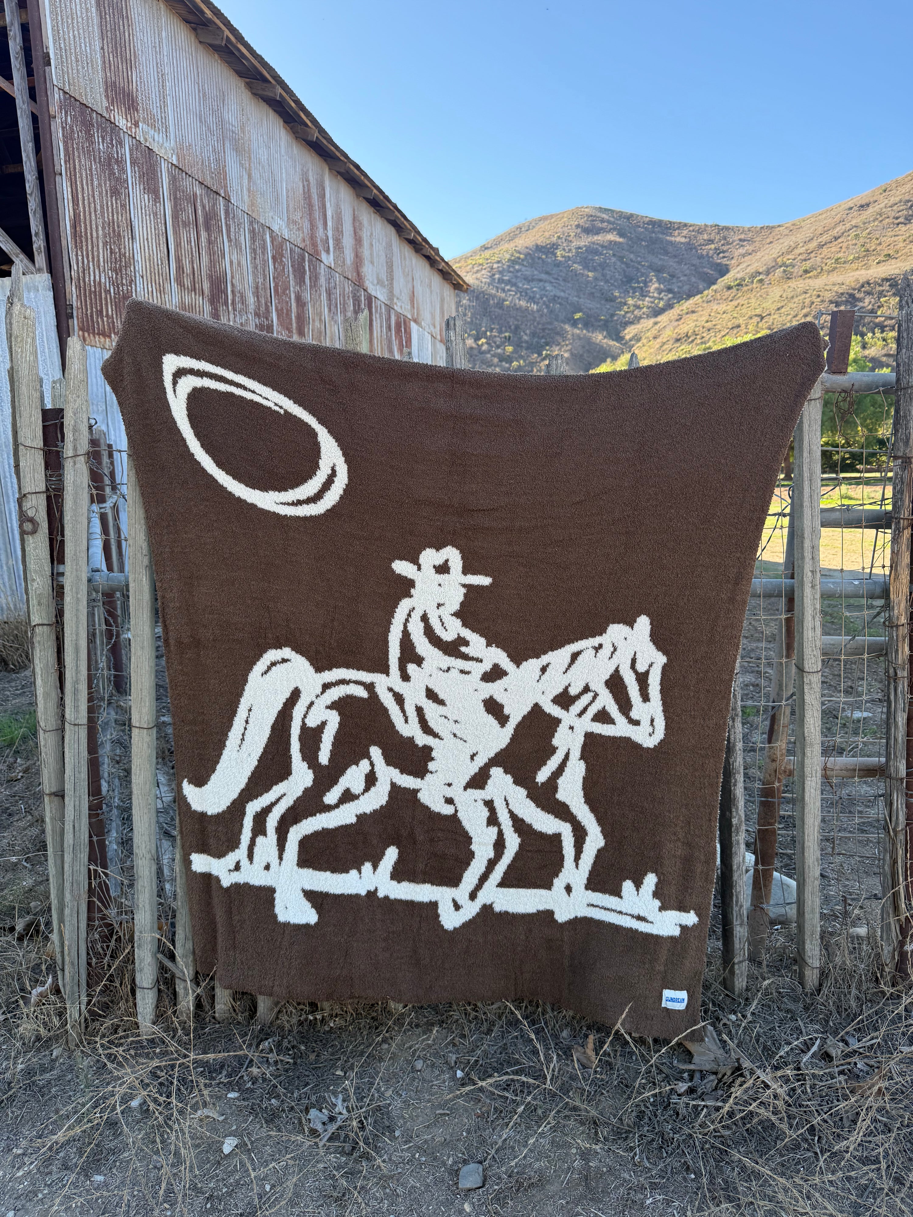 Drifter Plush Throw - Leather Brown