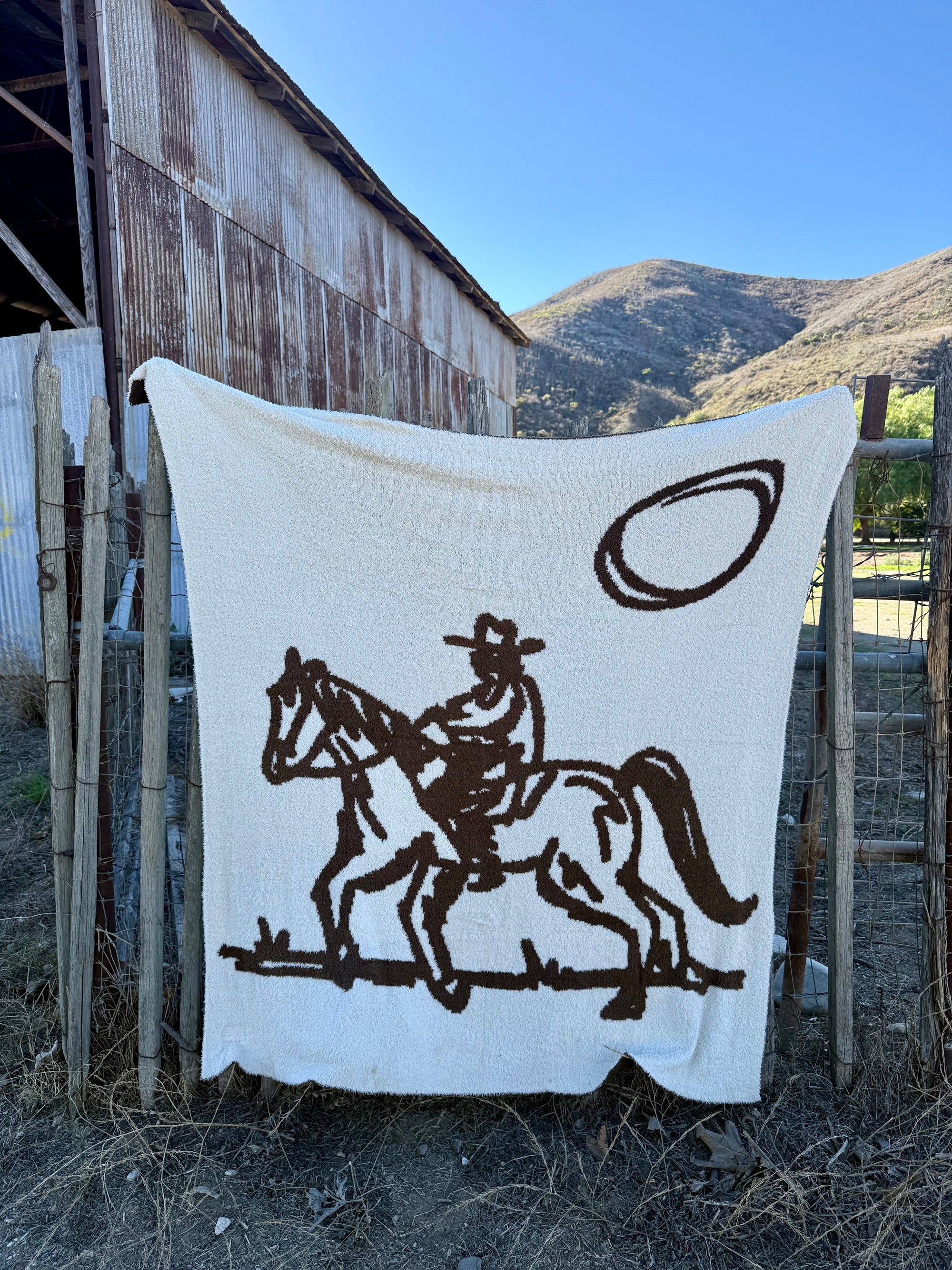 Drifter Plush Throw - Leather Brown