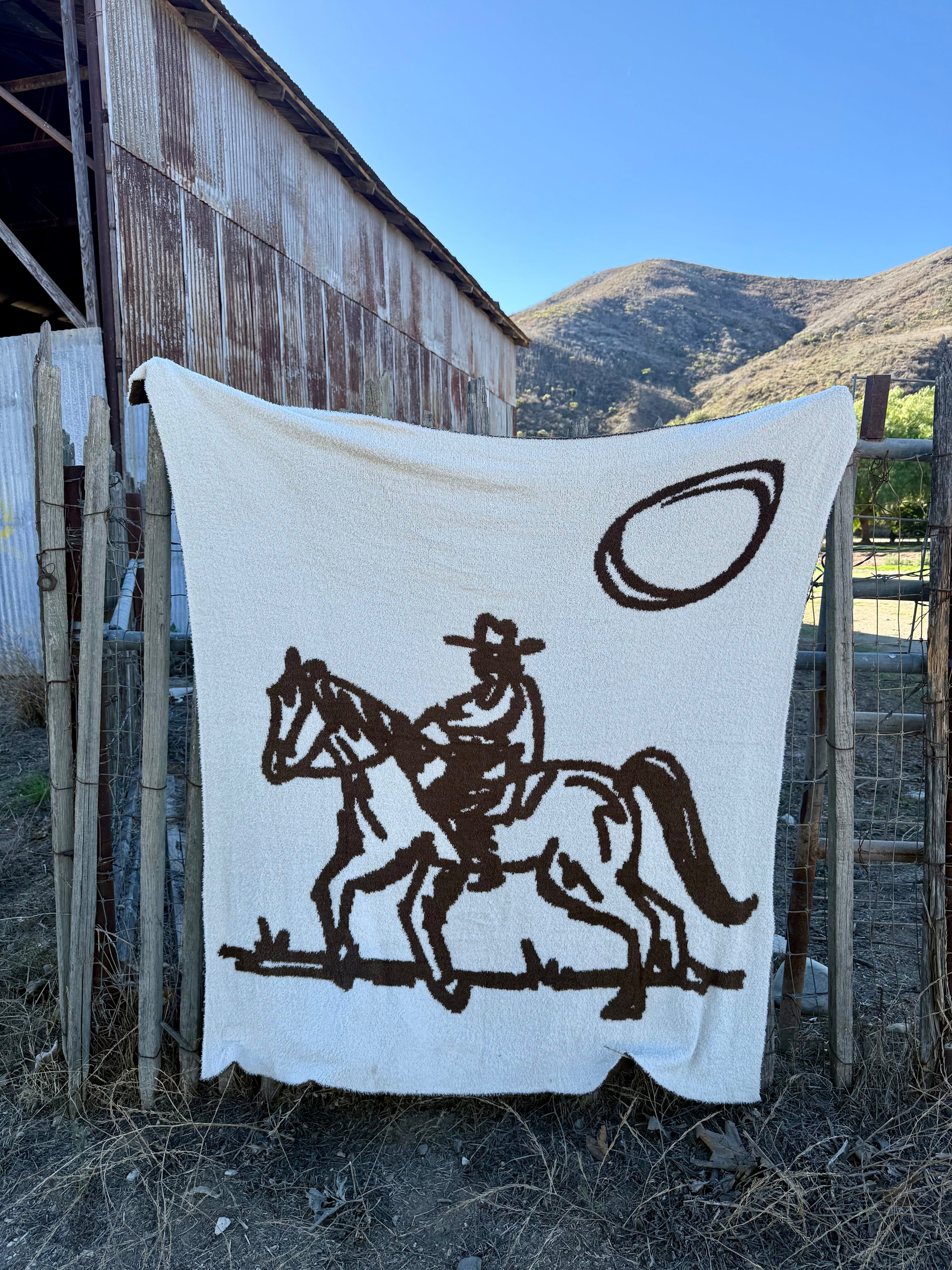 Drifter Plush Throw - Leather Brown