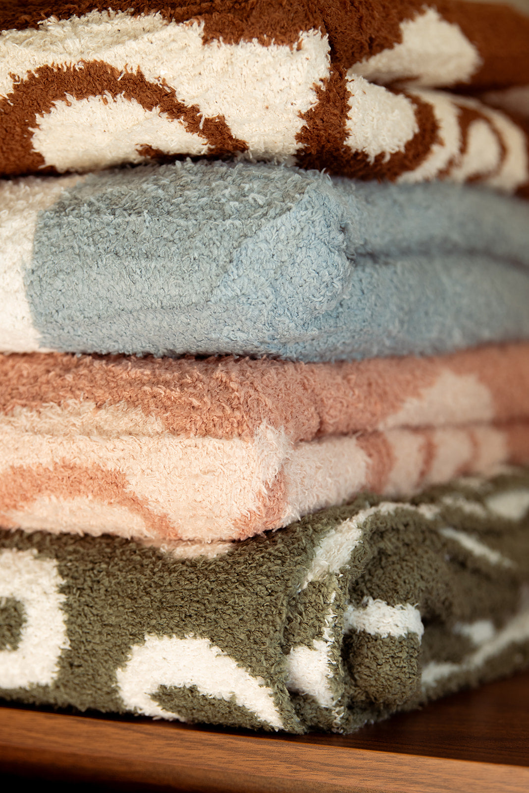 Flora Plush Throw - Sage