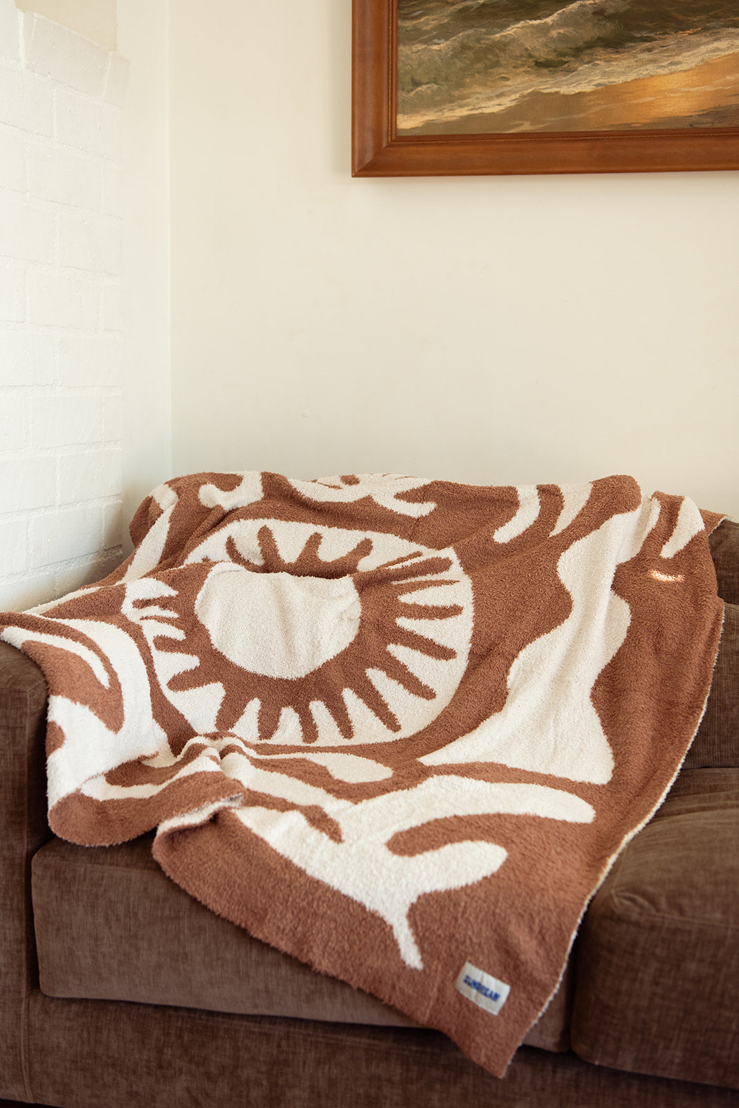 Paradise Plush Throw - Raw Umber