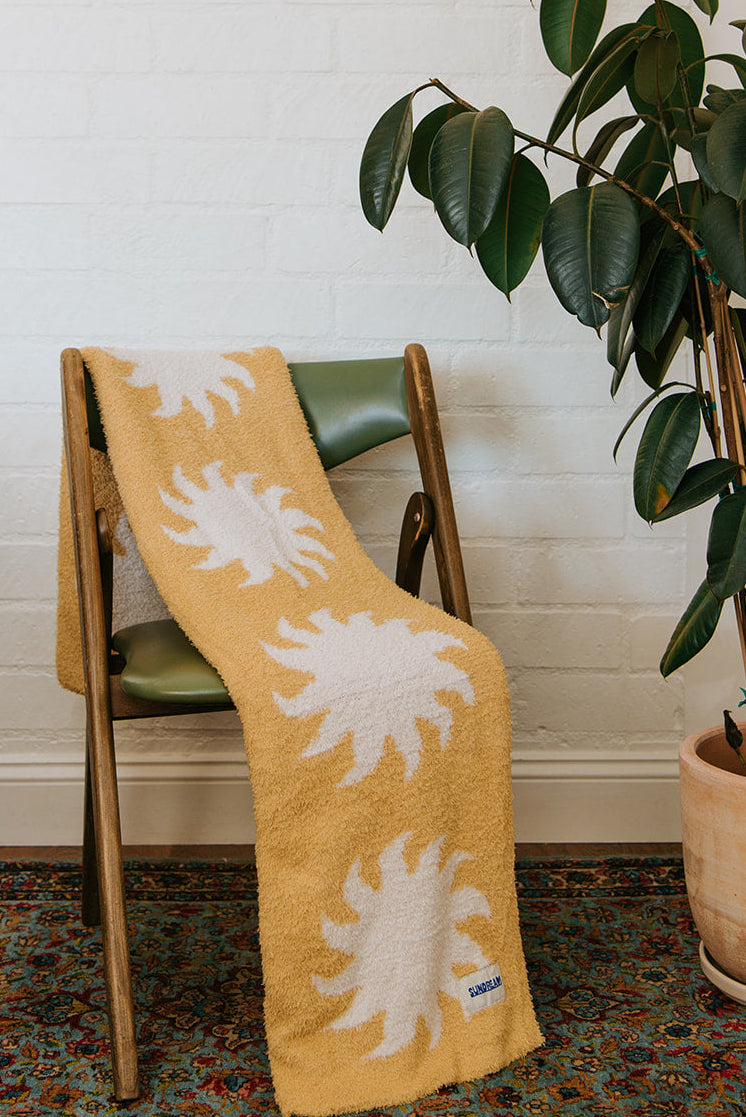 Sun Plush Throw - Marigold