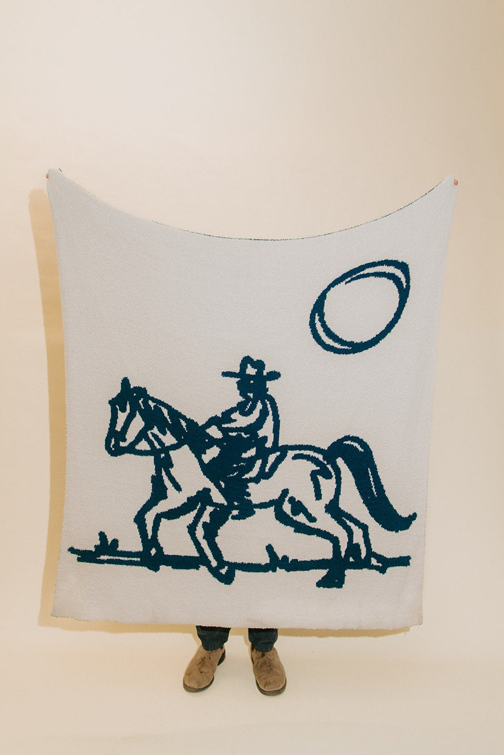 Drifter Plush Throw - Malibu Blue