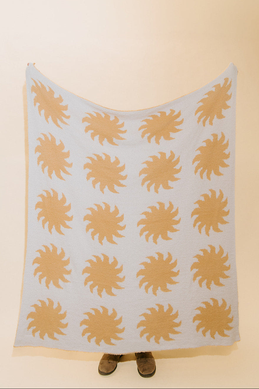Sun Plush Throw - Marigold