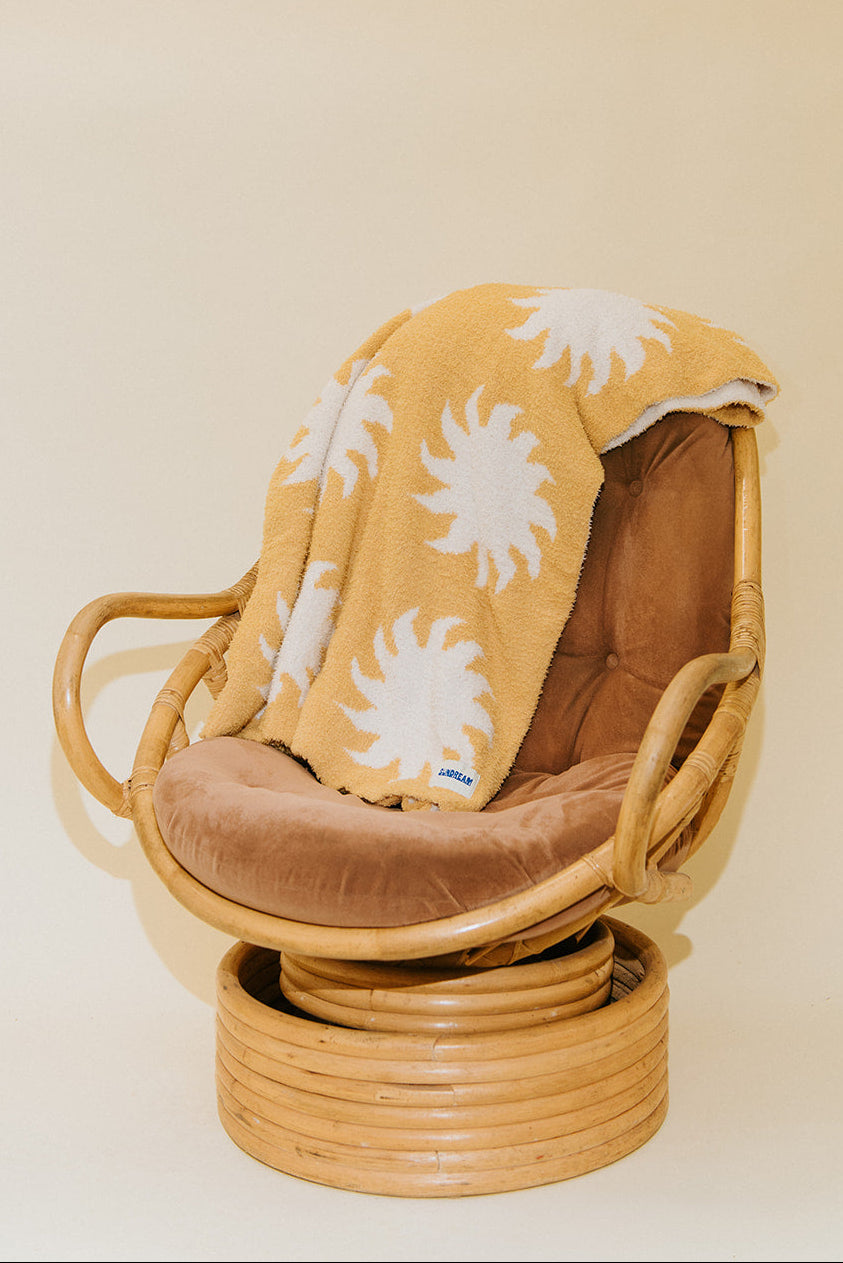 Sun Plush Throw - Marigold