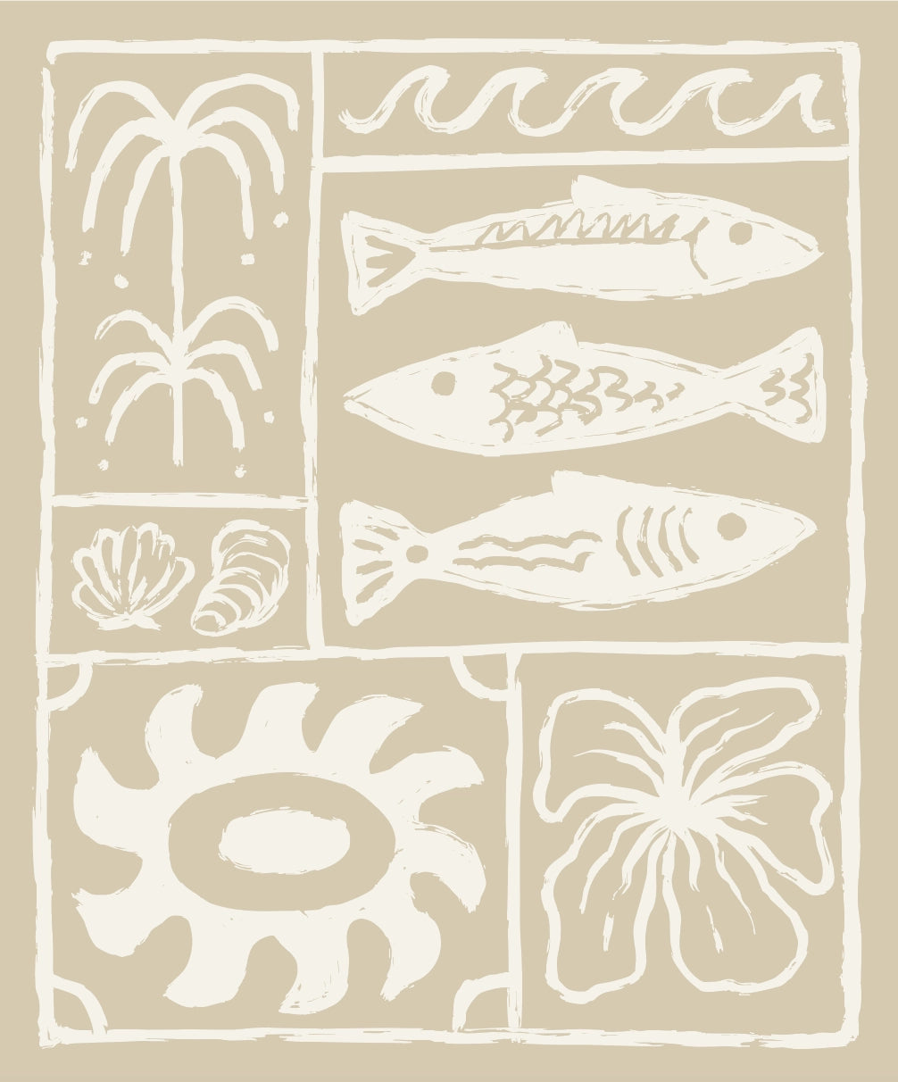 Beachcomber Plush Throw - Sand