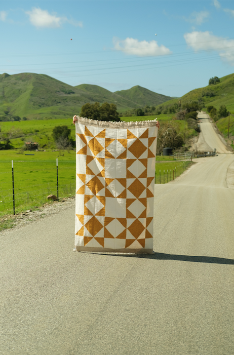 Patchwork Sun Gold Blanket