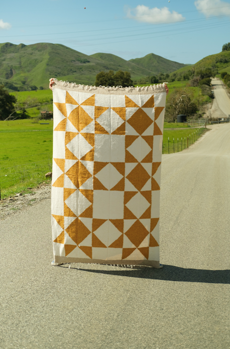 Patchwork Sun Gold Blanket